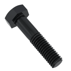 M10 Hex Head Rev. A/F Bolt Black Oxide (40mm - 170mm) - TVS - Pack of 100