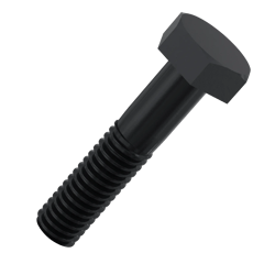 M10 Hex Head Rev. A/F Bolt Black Oxide (40mm - 170mm) - TVS - Pack of 100